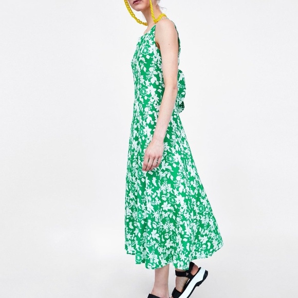 Zara Floral Print Midi Dress - Picture 6 of 8